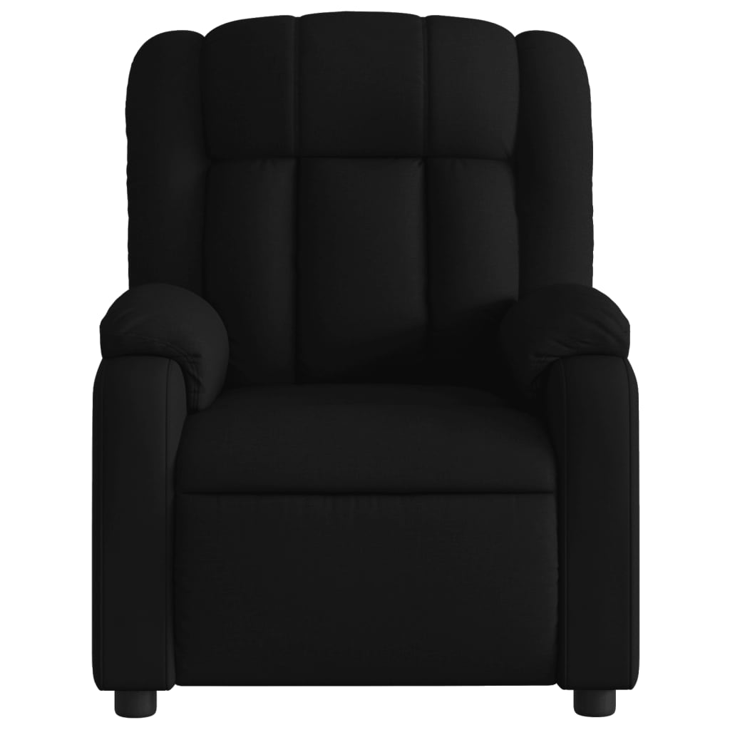 vidaXL Electric Massage Recliner Chair Black Fabric-6