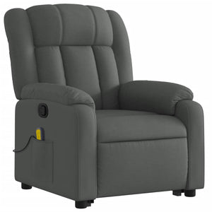 vidaXL Stand up Massage Recliner Chair Dark Gray Fabric-1