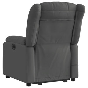 vidaXL Stand up Massage Recliner Chair Dark Gray Fabric-2