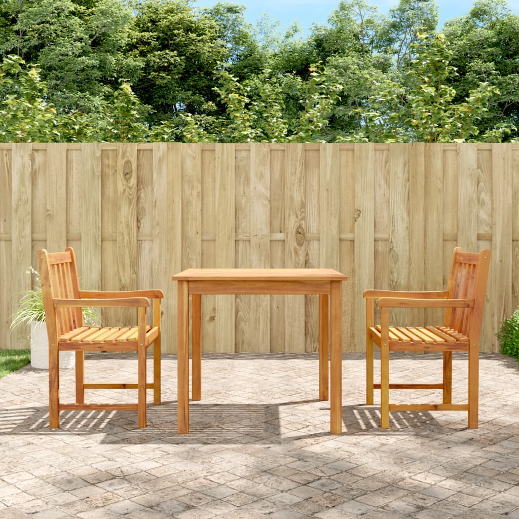 vidaXL Patio Dining Set Outdoor Furniture Table and Chair Solid Wood Acacia-9