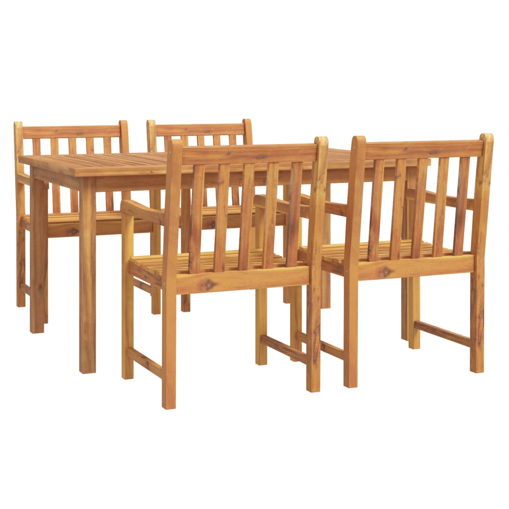 vidaXL Patio Dining Set Outdoor Furniture Table and Chair Solid Wood Acacia-42