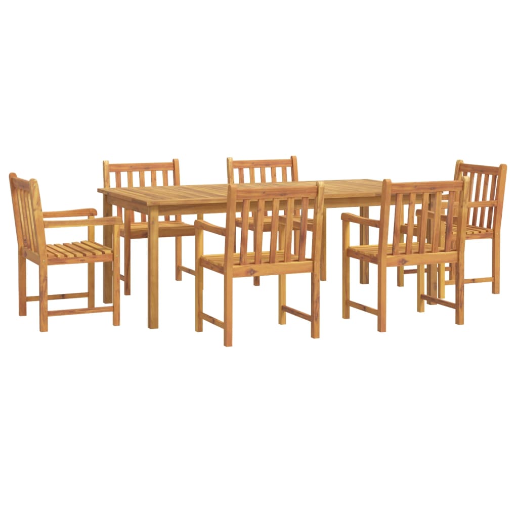 vidaXL Patio Dining Set Outdoor Furniture Table and Chair Solid Wood Acacia-3