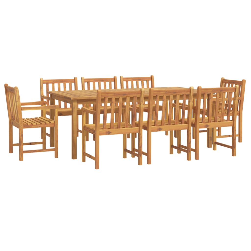 vidaXL Patio Dining Set Outdoor Furniture Table and Chair Solid Wood Acacia-40