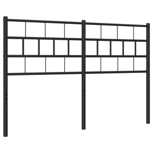 vidaXL Metal Headboard Black 59.1"-6