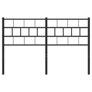 vidaXL Metal Headboard Black 59.1"-1