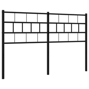 vidaXL Metal Headboard Black 59.1"-3