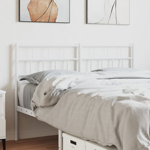 vidaXL Metal Headboard White 59.1"-0