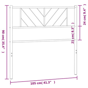 vidaXL Headboard Metal Bed Header with Back Support for Bedroom Furniture-8