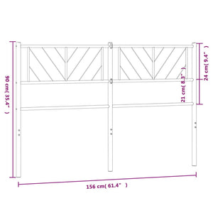 vidaXL Headboard Metal Bed Header with Back Support for Bedroom Furniture-25