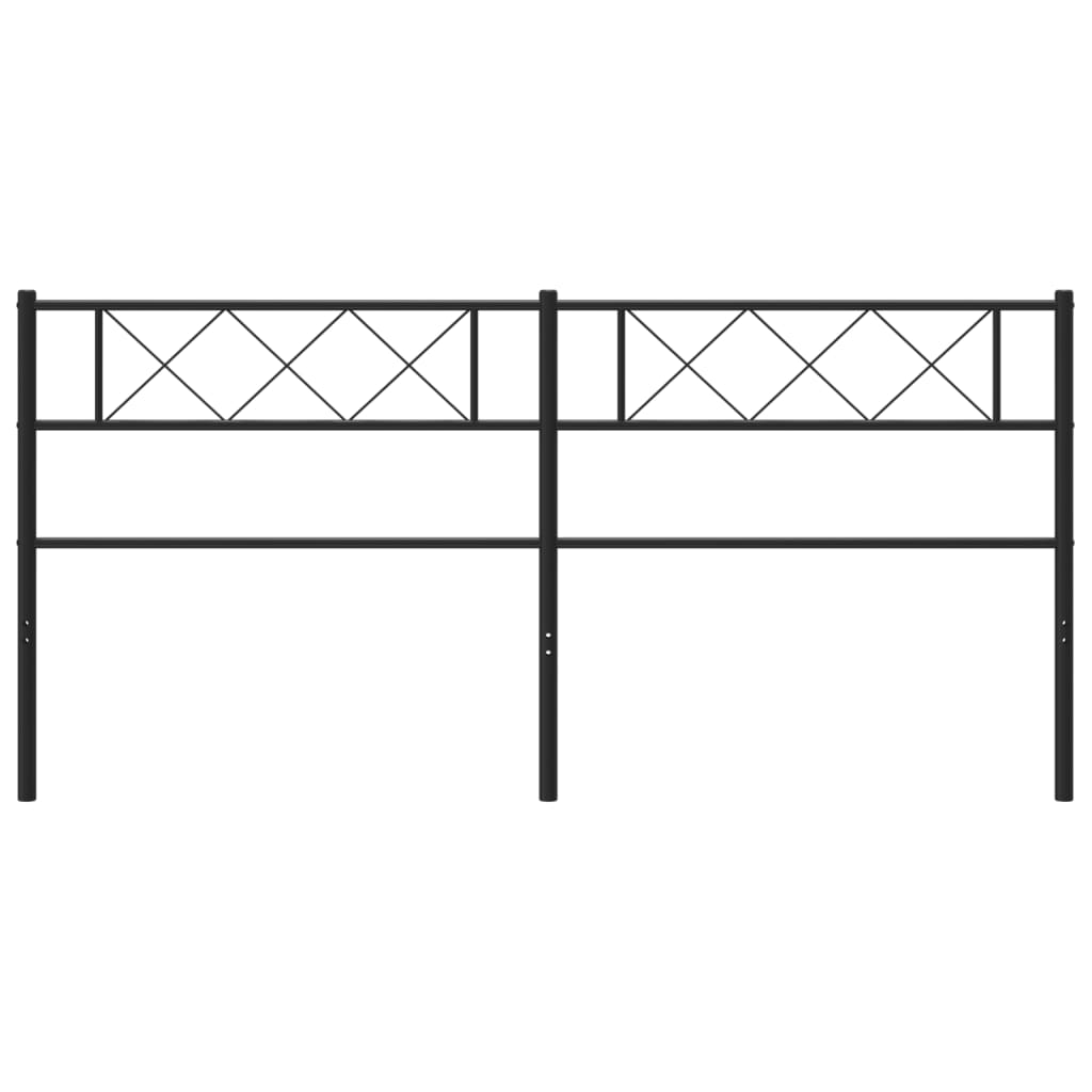 vidaXL Headboard Metal Bed Header with Back Support for Bedroom Furniture-42