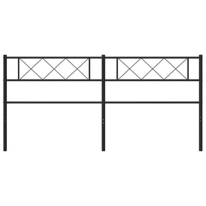 vidaXL Headboard Metal Bed Header with Back Support for Bedroom Furniture-42