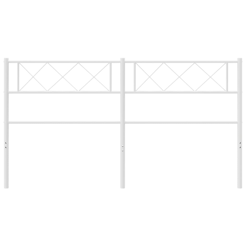 vidaXL Headboard Metal Bed Header with Back Support for Bedroom Furniture-57