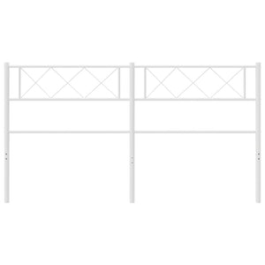 vidaXL Headboard Metal Bed Header with Back Support for Bedroom Furniture-57