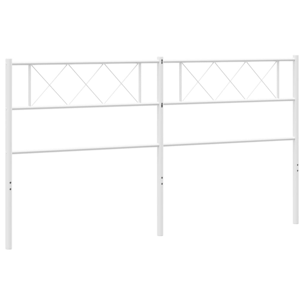 vidaXL Headboard Metal Bed Header with Back Support for Bedroom Furniture-5