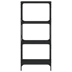 vidaXL Bookcase Storage Bookshelf Display Book Cabinet Black Engineered Wood-1