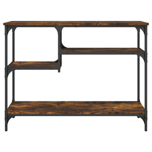 vidaXL Console Table with Shelves Black 39.4"x13.8"x29.5"-22