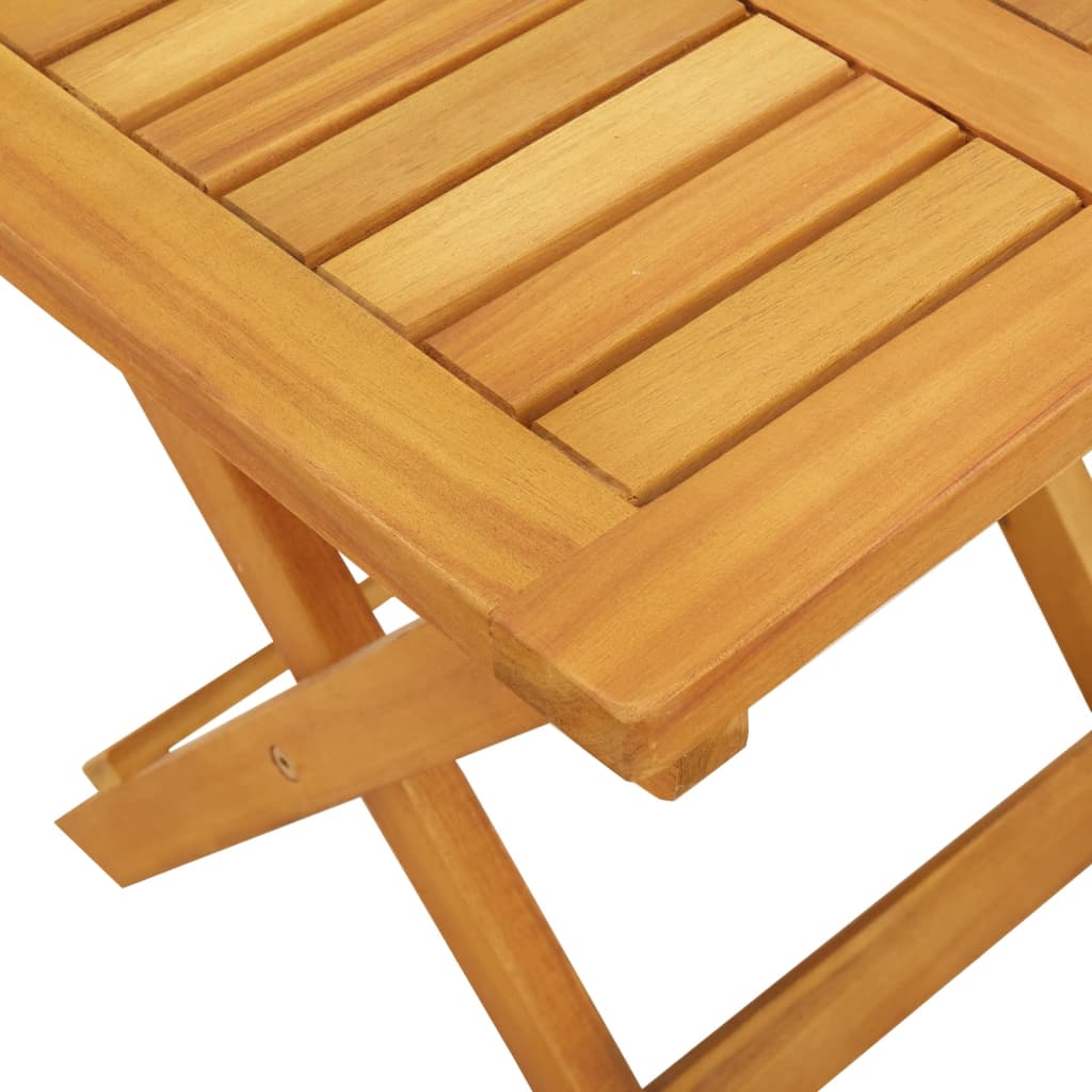 vidaXL Sun Loungers 2 pcs with Table Solid Wood Acacia-7