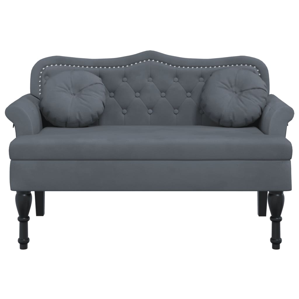 vidaXL Bench with Cushions Upholstered Seating for Bedroom Living Room Velvet-21