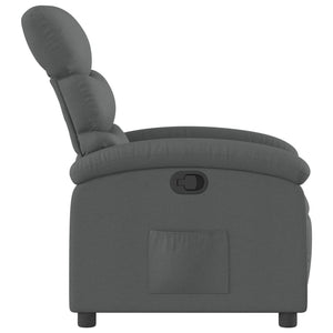 vidaXL Recliner Chair Dark Gray Fabric-2