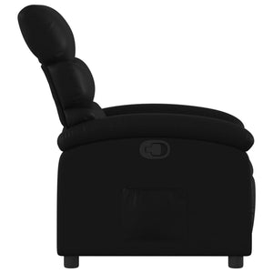 vidaXL Recliner Chair Black Faux Leather-3