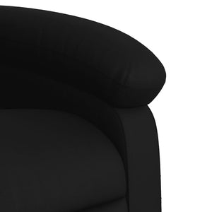 vidaXL Recliner Chair Black Faux Leather-7