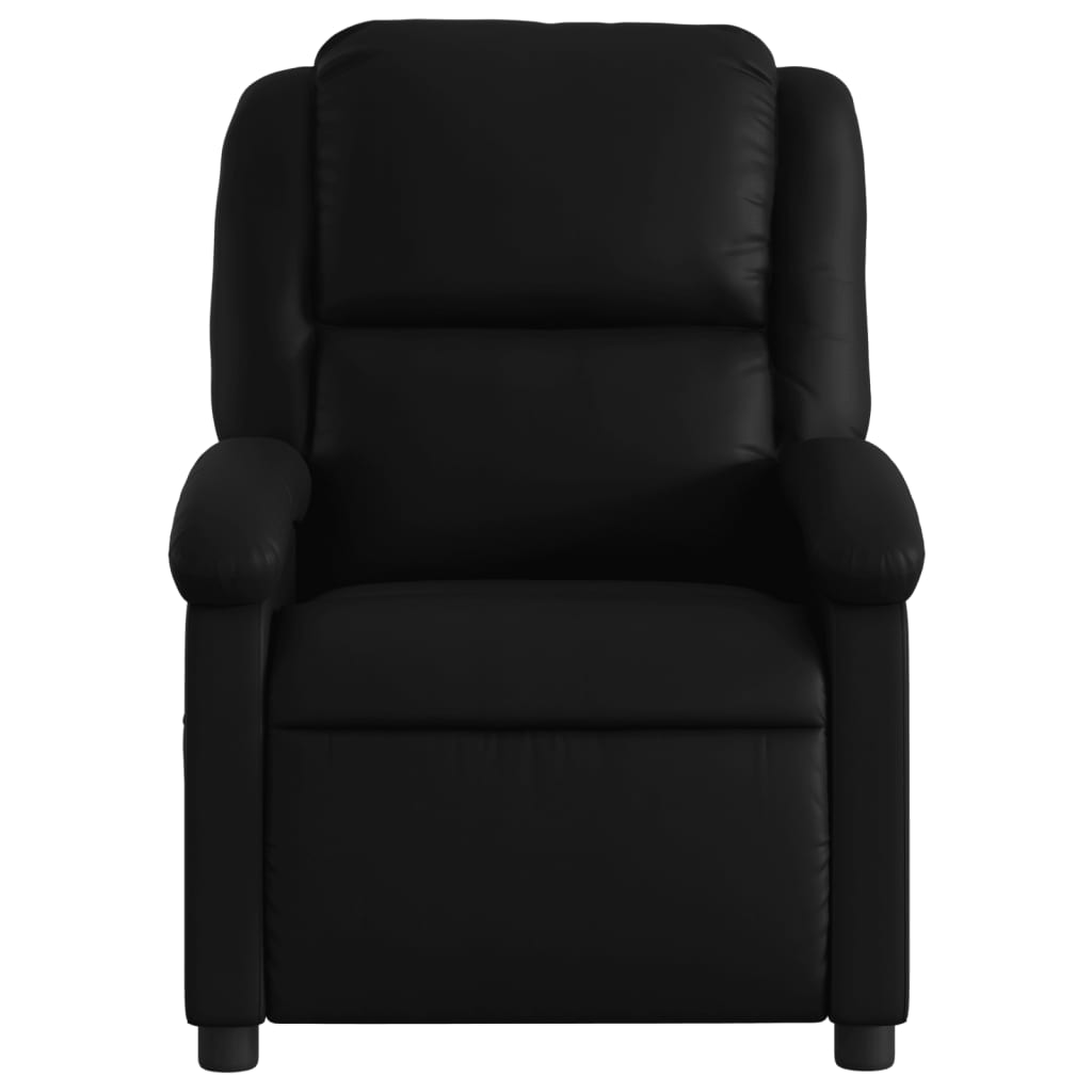 vidaXL Recliner Chair Black Faux Leather-1