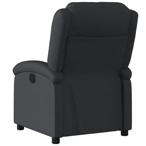 vidaXL Recliner Chair Black Real Leather-2