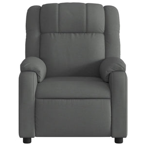 vidaXL Massage Recliner Chair Dark Gray Fabric-5