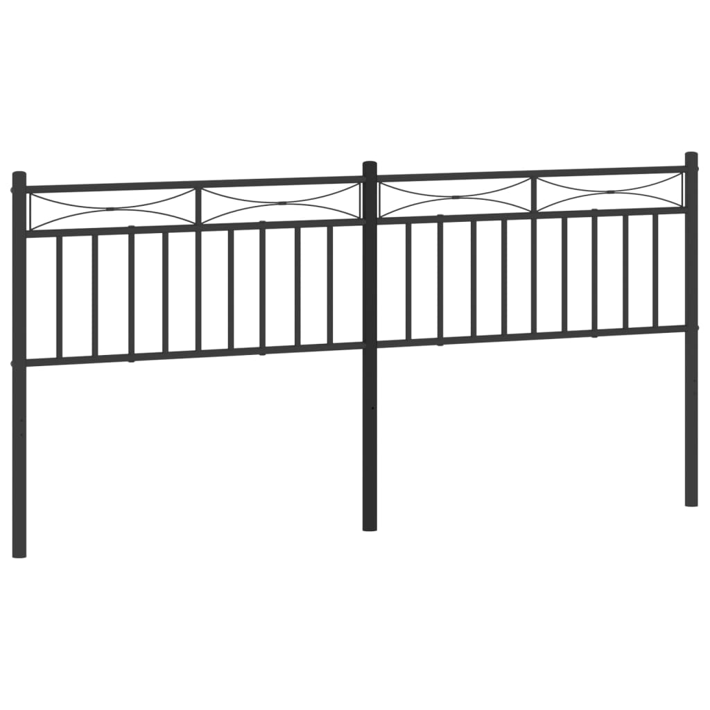 vidaXL Metal Headboard Bed Header with Back Support for Bedroom Furniture-31