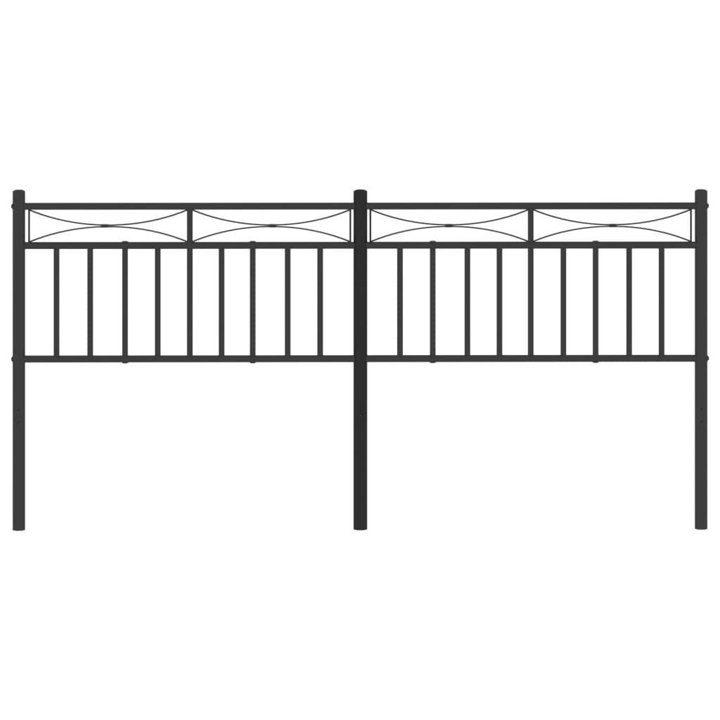 vidaXL Metal Headboard Bed Header with Back Support for Bedroom Furniture-41