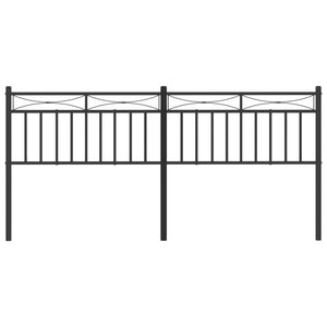 vidaXL Metal Headboard Bed Header with Back Support for Bedroom Furniture-41