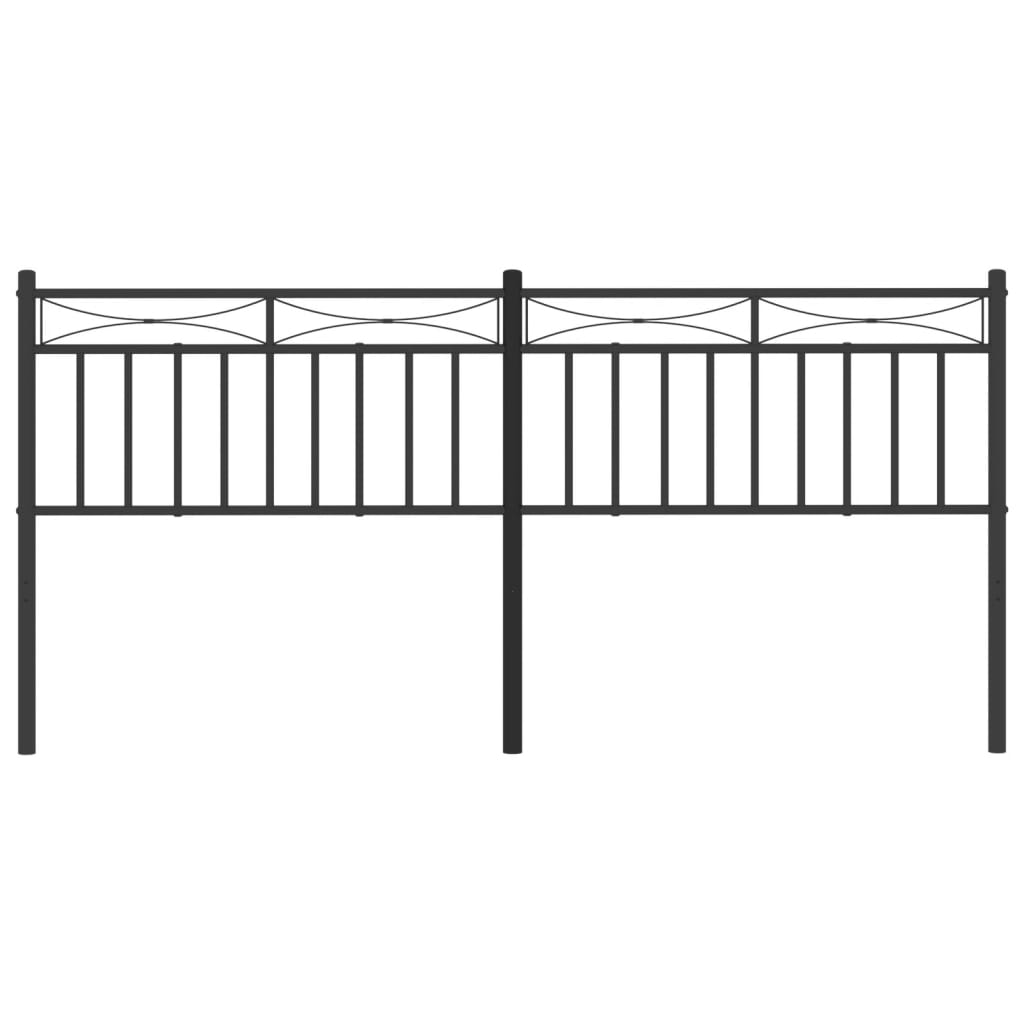 vidaXL Metal Headboard Bed Header with Back Support for Bedroom Furniture-8