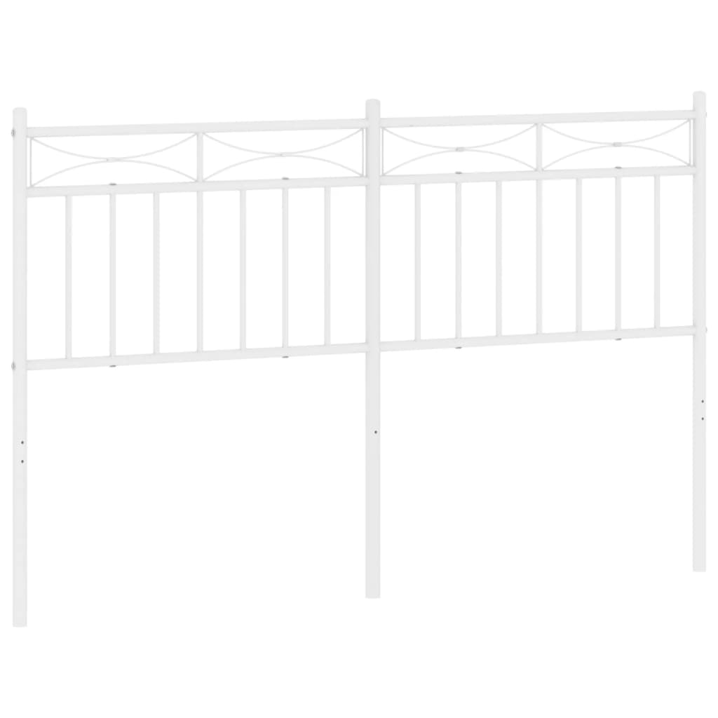 vidaXL Metal Headboard Bed Header with Back Support for Bedroom Furniture-35