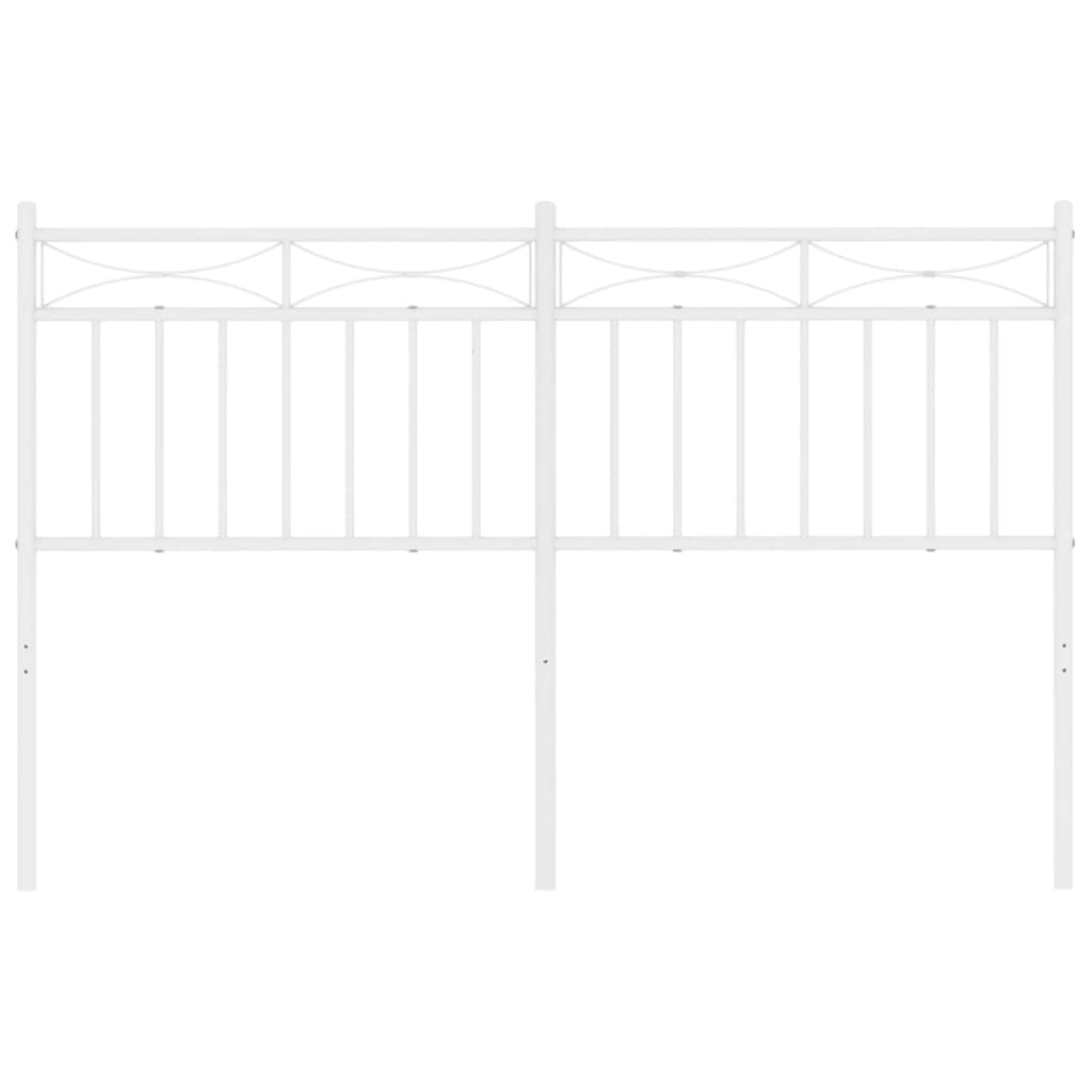 vidaXL Metal Headboard Bed Header with Back Support for Bedroom Furniture-45