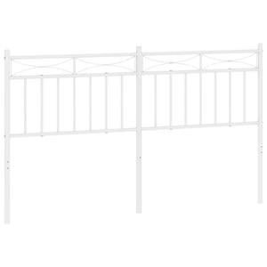 vidaXL Metal Headboard Bed Header with Back Support for Bedroom Furniture-44