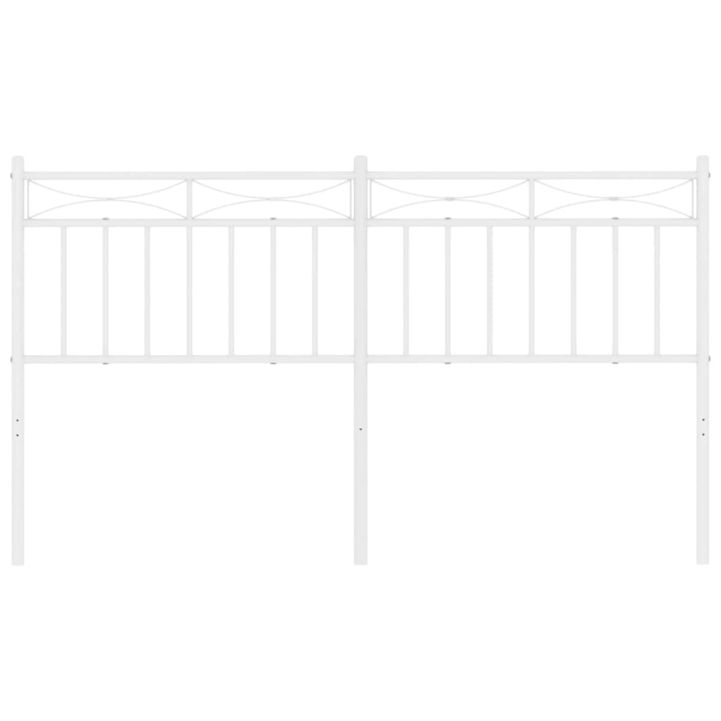 vidaXL Metal Headboard Bed Header with Back Support for Bedroom Furniture-7