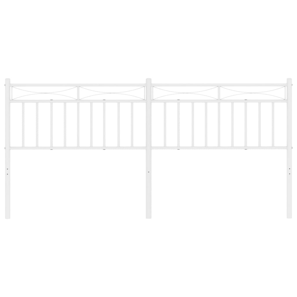 vidaXL Metal Headboard Bed Header with Back Support for Bedroom Furniture-29