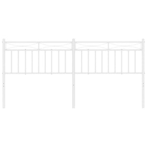 vidaXL Metal Headboard Bed Header with Back Support for Bedroom Furniture-29