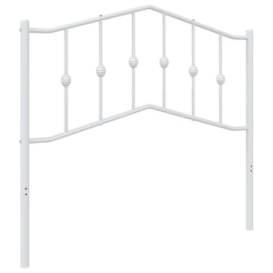 vidaXL Metal Headboard Black 53.1"-30