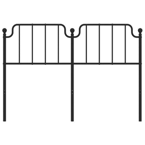 vidaXL Metal Headboard Black 76"-44