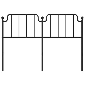 vidaXL Metal Headboard Black 76"-28