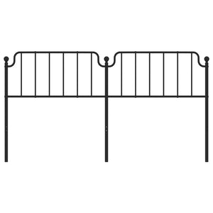 vidaXL Metal Headboard Black 76"-50