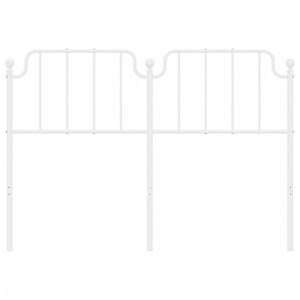 vidaXL Metal Headboard Black 76"-42