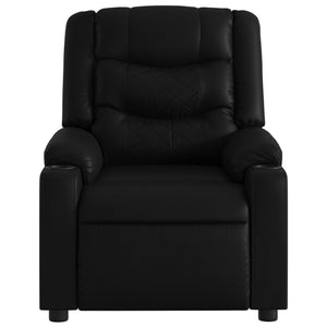 vidaXL Electric Massage Recliner Chair Black Faux Leather-6