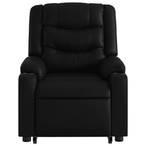 vidaXL Stand up Massage Recliner Chair Black Faux Leather-6