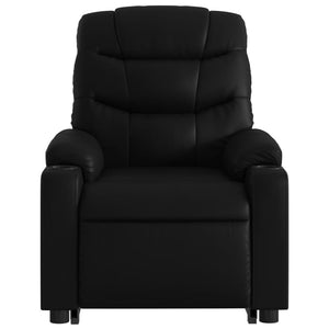 vidaXL Stand up Massage Recliner Chair Black Faux Leather-6