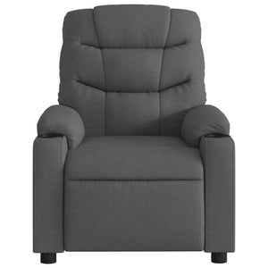 vidaXL Electric Massage Recliner Chair Dark Gray Fabric-6