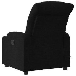 vidaXL Electric Massage Recliner Chair Black Fabric-2