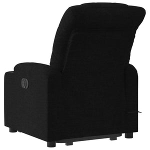 vidaXL Stand up Massage Recliner Chair Black Fabric-2