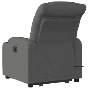 vidaXL Electric Stand up Massage Recliner Chair Dark Gray Fabric-1